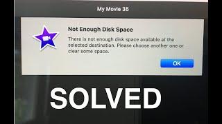Imovie taking up over 70GB+ of storage| How to free imovie storage in 60 sec| Free disk space (MAC)