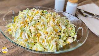 YOUNG CABBAGE SALAD! New Recipe with Awesome Taste!