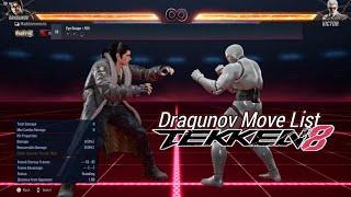 Dragunov Move List TEKKEN 8