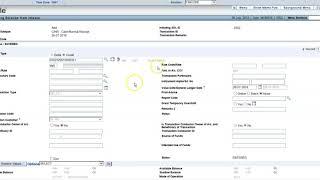 HCASHDEP - menu option to deposit cash in Finacle