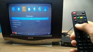 Tutorial lengkap Cara memasang SET TOP BOX di TV TABUNG | Cara program SET TOP BOX