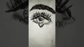 Realistic eyes sketch /@Nishi's sketches and dances / #shorts#youtubeshorts