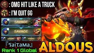 2x SAVAGE Aldous Crazy Wipe Out All! - Top 1 Global Aldous『รaiτaᴍa』- MLBB