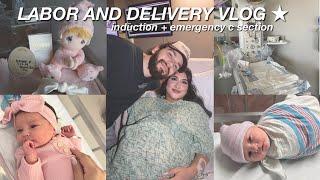 LABOR AND DELIEVERY VLOG ︎ * my birth story, induction, c section, 41 weeks pregnant*