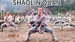 #4 ,Kung fu workout and tutorial at home ; Shaolin 3 movements changqu that make you concentrate .￼