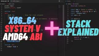 Assembly Calling Convention - x86_64 AMD64 ABI and Stack Frame