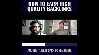 How to Earn High Quality Backlinks