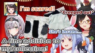 Subaru reacts to Noel buying her used pajamas and socks from Pekora and Mio [hololive/ENG Sub]