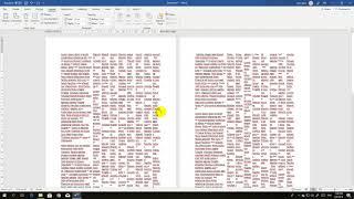 Microsoft word tutorial Create columns