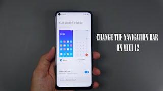 How to change the navigation bar on MIUI 12