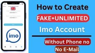 How To Create Fake IMO account on iOS | iPhone UK number fake