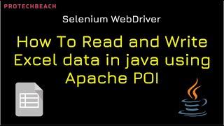 How To Read and Write Excel data in java using Apache POI