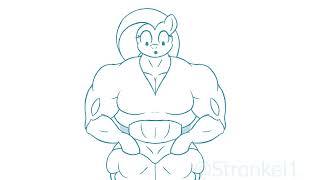 Fluttershy Muscle Growth Animation: For Science...