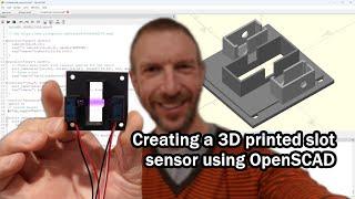 Creating a 3D printed electronic sensor mount using OpenSCAD