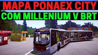 Mapa Ponaex City Com Millenium V UDA Superarticulado | Proton Bus Simulator PBSU