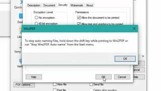 Print to PDF - Making a copy of Win2PDF with auto-save settings