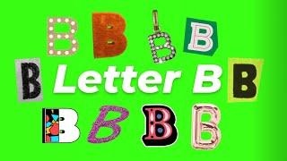 Animated Letter B GIF Green Screen Pack (Free Download)