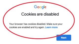 Fix Chrome Cookies are disabled Your browser has cookie disable make sure your cookies Problem Solve