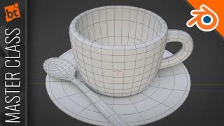 Master Class de Modelado: Taza de Café (Blender)