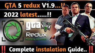 [2022] How to install Redux mod v1.9 in GTA 5 || Download latest Redux mod v1.9 || in Hindi,