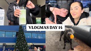 VLOGMAS DAY 14! Easy makeup routine & a Football match | CHARLIE BESANT