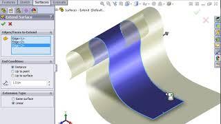 SolidWorks Surfacing 01 Surfacing   10 Extending Surfaces