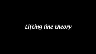 Lifting line theory [Aerodynamics #16]