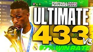 MY ULTIMATE 433 V.3 FM23 Tactics! (97% Win Rate) | Football Manager 2023 Tactics