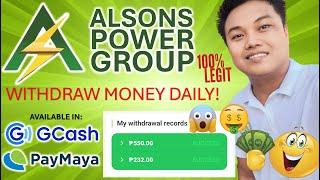 ALSONS POWER GROUP Free GCash sa App na ito! Daily Earnings and Withdrawals 100% Legit! 