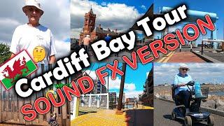 Cardiff Bay Wales Walking Tour | Taff Trail 4K | Sound FX | July 2022 | Accessible Travel UK
