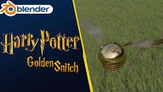 Learn  to Make a Harry Potter Golden Snitch with Blender 2.9