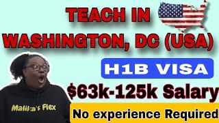 Teach in the USA | H1B VISA | DISTRICT OF COLUMBIA PUBLIC SCHOOLS || Malika's Flex