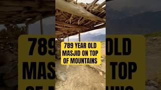 World oldest mosque of an old man living alone in mountain