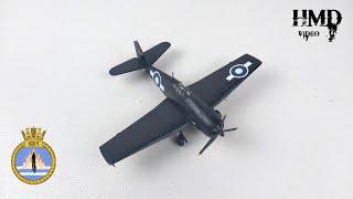 Grumman F6F Hellcat RNFAA No.885 NAS, HMS Ruler, 1945, Hobby Master 1:72 Diecast Model Review HA1111