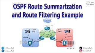 OSPF Route Summarization and OSPF Route Filtering Example