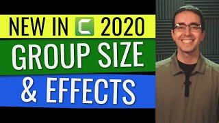 How to Use Group Effects, Group Size, and Asset Size in Camtasia 2020