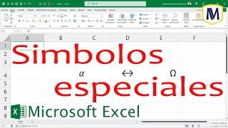 Insertar símbolos y caracteres especiales – Microsoft Excel (curso en línea)