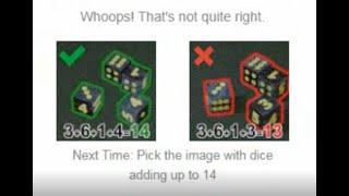 Pick the image with dice adding up to 14