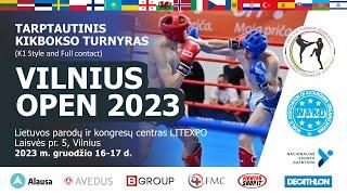 Tarptautinis kikbokso turnyras Vilnius Open 2023 2 diena