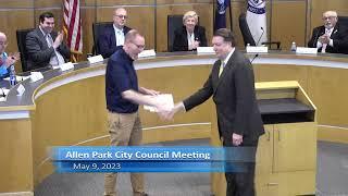 Allen Park City Council Meeting May 9, 2023