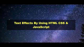 Text Typing Effects with HTML, CSS & JS - Tech with Danyal