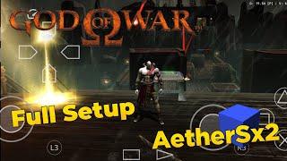 God of War Gameplay on Aether Sx2 PS2 Emulator Android + Widescreen Full Setup With Settings