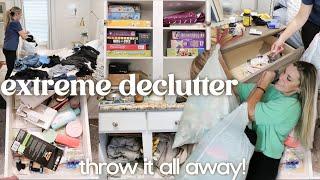 DECLUTTERING MY ENTIRE HOUSE! decluttering, organizing and cleaning | whole house declutter 2024!