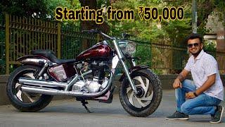 Royal Enfield ( Bullet ) modified into Harley Davidson | Fat-Boy Style | Vampvideo |