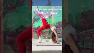 STRIKE A YOGA POSE ‍️ #shorts #yoga #pose #yogashorts #yogafun #yogaplay #yogavideos