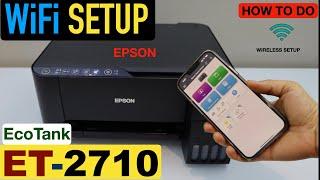 Epson EcoTank ET-2710 WiFi Setup.