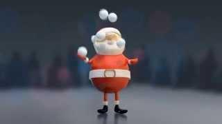 Santa Juggling Snowballs (After Effects Project)