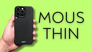 My NEW FAVORITE THIN CASE?? - Mous Super Thin Case for iPhone 15 Pro Max