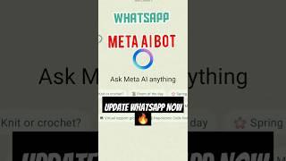 How to Get WhatsApp Meta AI WhatsApp new update #metaai #whatsapp #viral