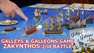 Galleys and Galleons in battle: Zakynthos 2nd  - AAR using the Galleys & Galleons rules